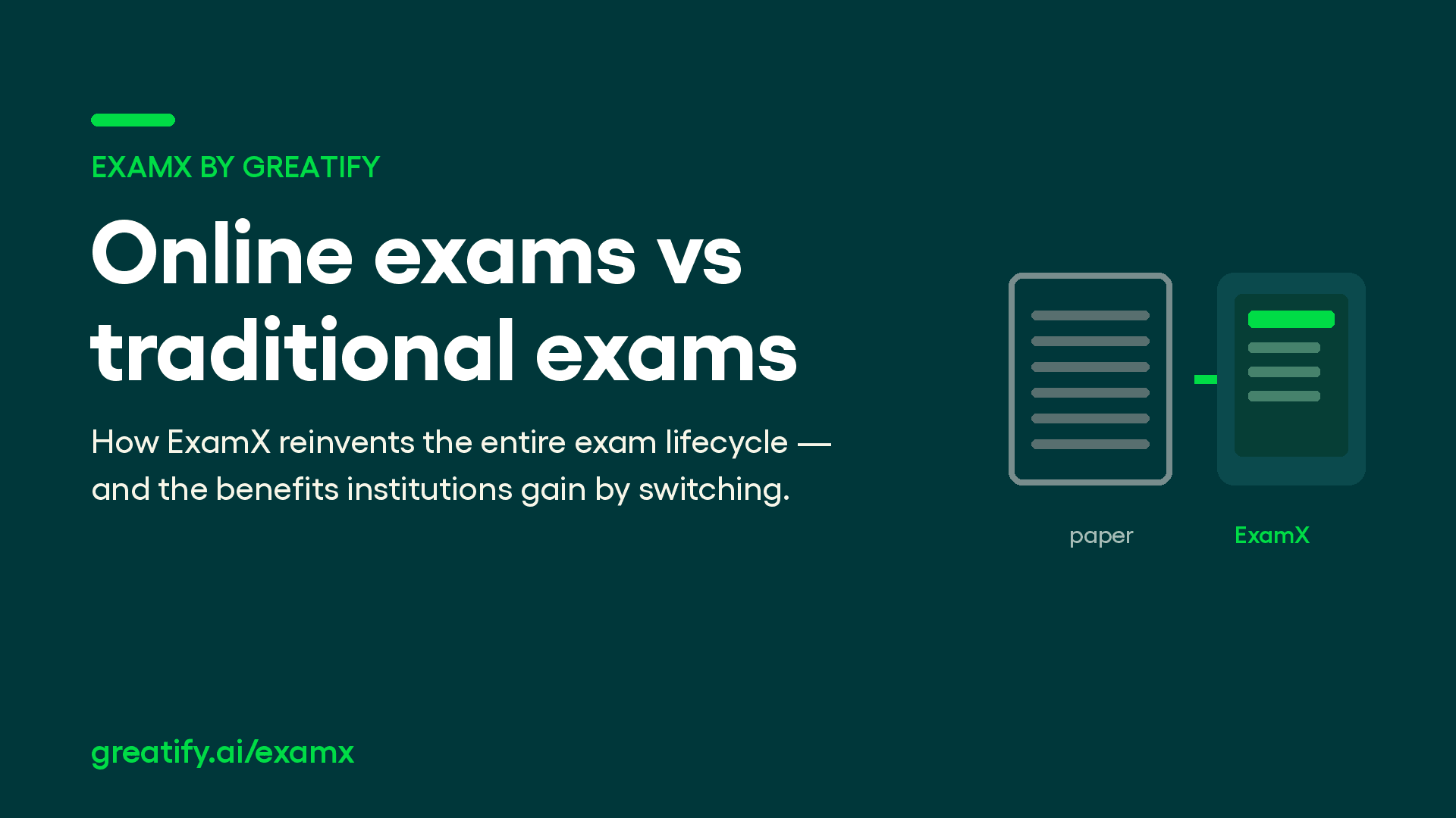 Online exams vs traditional exams — paper exam transforming into the ExamX digital platform
